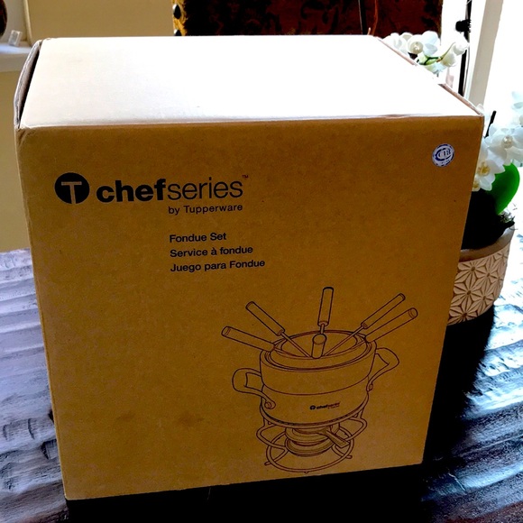 Tupperware Kitchen Nib Tupperware Chef Series Fondue Set New Poshmark